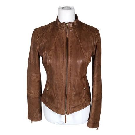 Unisex Hugo Boss - Leather jacket, size 36 - Brown ()