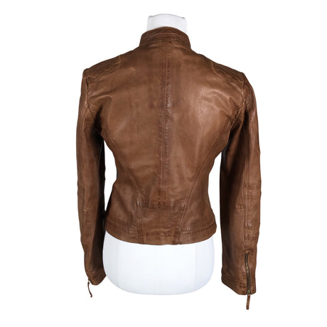 Unisex Hugo Boss - Leather jacket, size 36 - Brown (2)