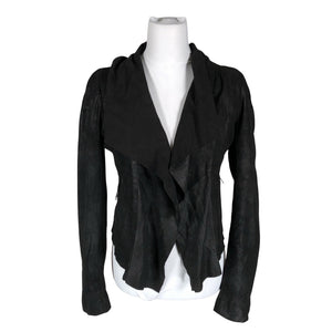 Unisex Maje - Leather jacket, size 38 - Black (1)