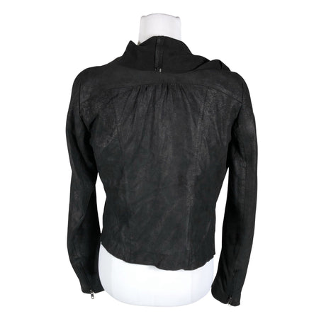 Unisex Maje - Leather jacket, size 38 - Black (2)