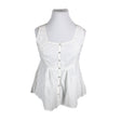 Unisex Rose Bud - Top, size 42 - White ()