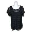 Unisex Barbara Lebek - Short-sleeved blouse, size 40 - Black ()