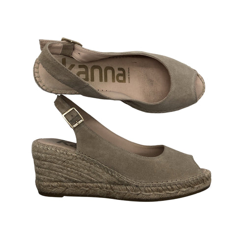Unisex Kanna - Wedge sandals, size 38 - Beige ()