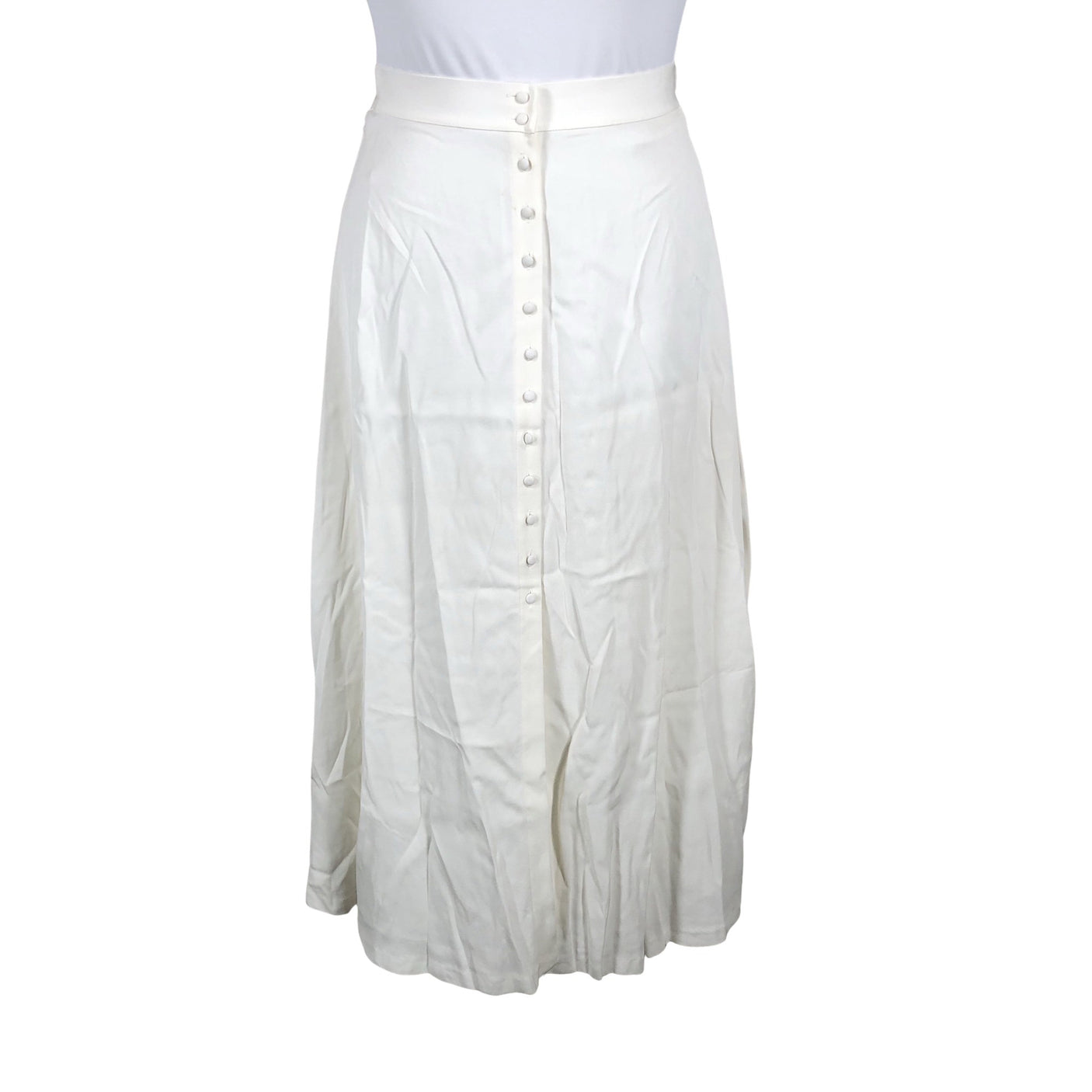 Unisex Massimo Dutti - Fabric skirt, size 42 - White (1)
