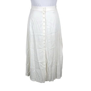 Unisex Massimo Dutti - Fabric skirt, size 42 - White (1)