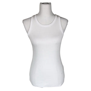 Unisex Samsoe&Samsoe - Tricot tank top, size 38 - White (1)