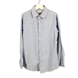 Unisex Sfera - Collared shirt, size 134 - 140 - Light blue (1)