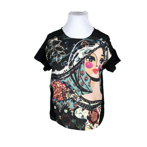 Unisex Desigual - Short-sleeved blouse, size 42 - Black (1)