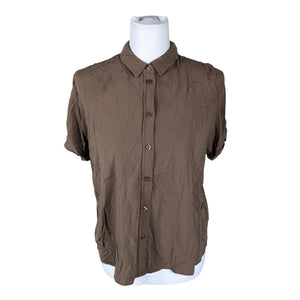 Unisex Samsoe&Samsoe - Short-sleeved blouse, size 38 - Brown (1)