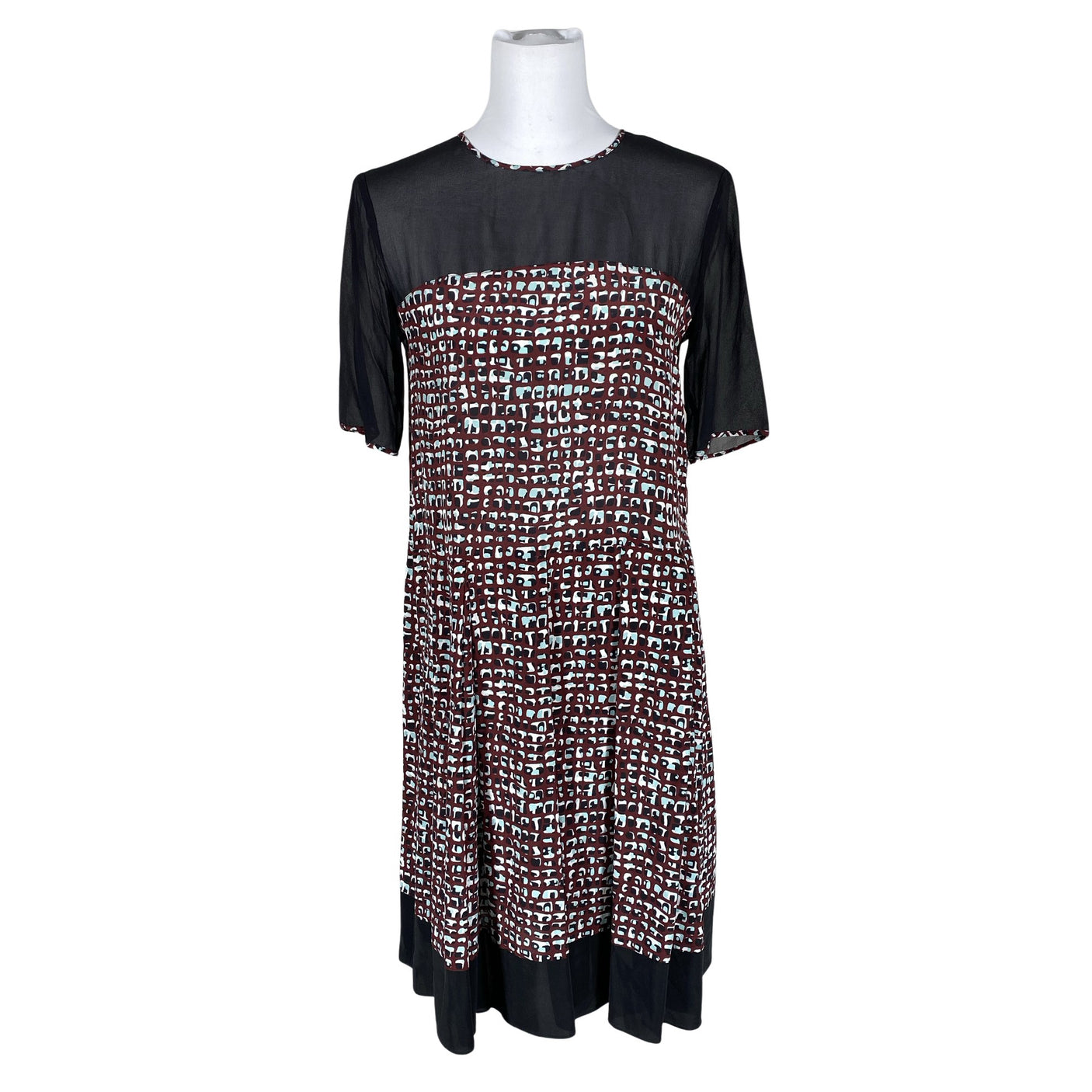 Unisex Weekend by MaxMara - Schiffon dress, size 38 - Black (1)
