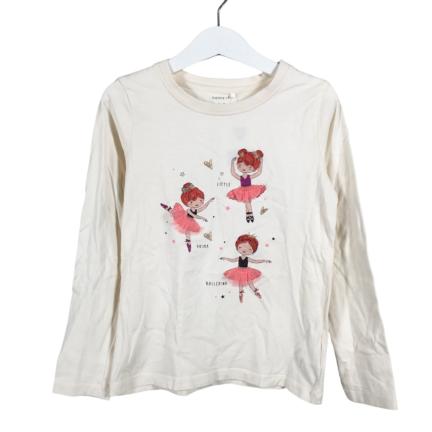 Unisex Name It - Tricot shirt, size 122 - 128 - Beige (1)