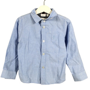 Unisex Name It - Collared shirt, size 98 - 104 - Blue (1)