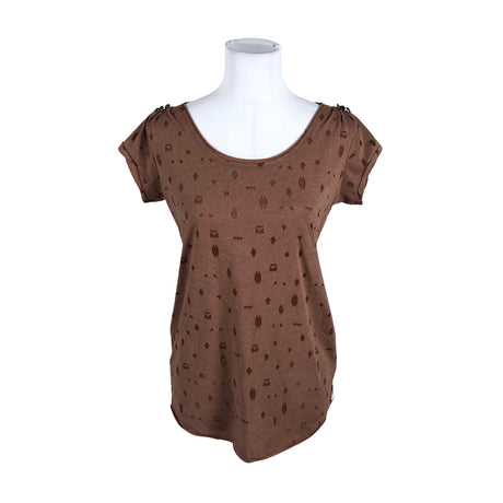 Unisex Maison Scotch - T-shirt, size 36 - Brown ()