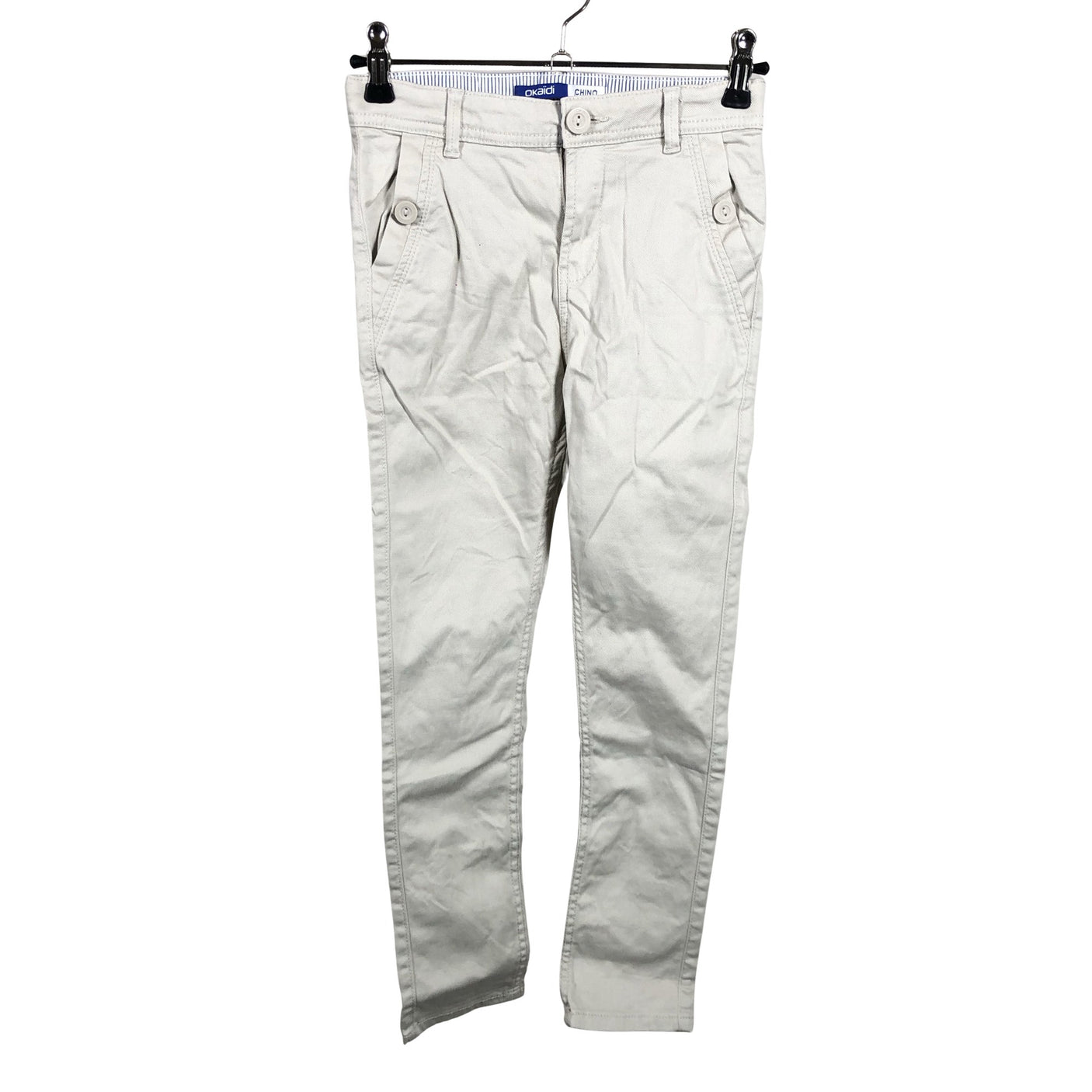 Unisex Okaïdi - Chinos, size 122 - 128 - White (1)