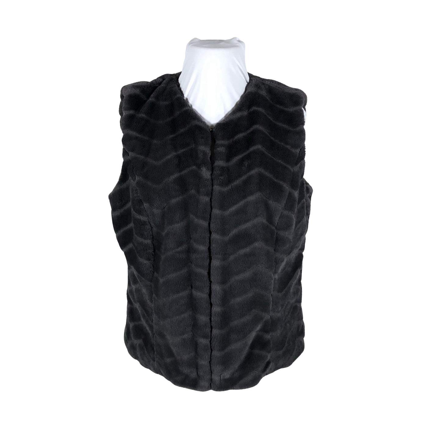 Unisex Micha - Faux fur vest, size 44 - Gray (1)
