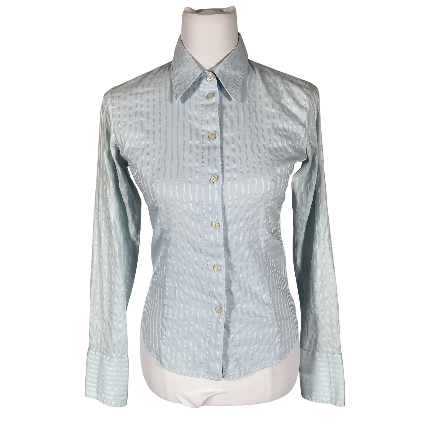 Unisex Your Face - Collared shirt, size 34 - Light blue (1)
