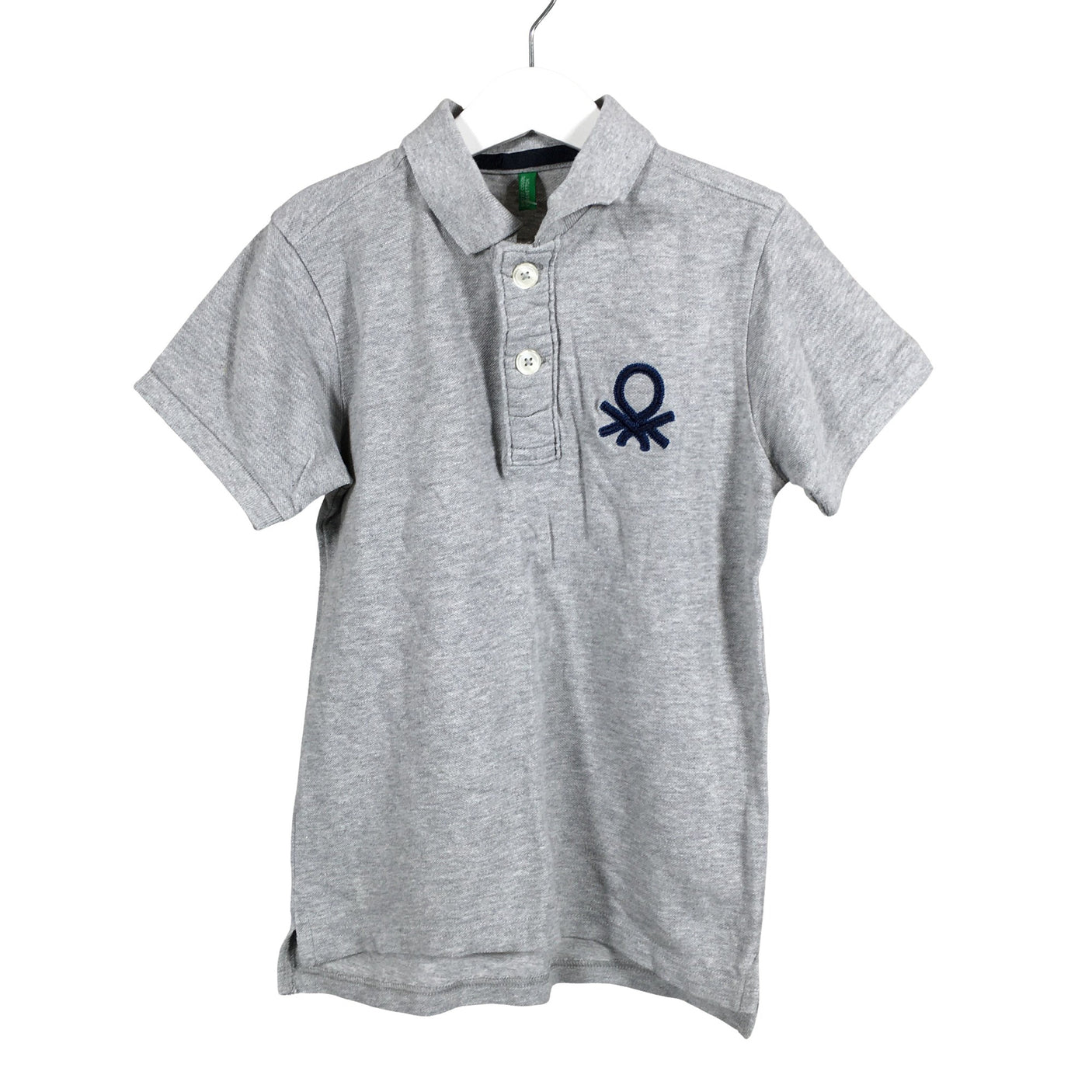 Unisex Benetton - Polo shirt, size 122 - 128 - Gray (1)