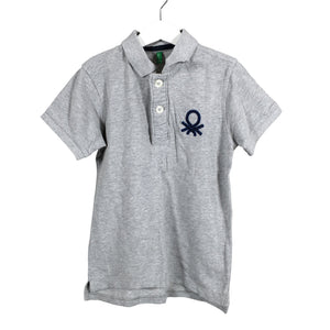 Unisex Benetton - Polo shirt, size 122 - 128 - Gray (1)