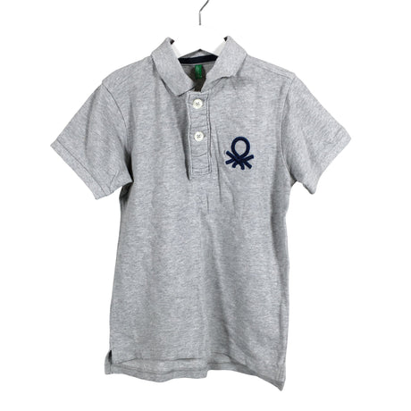 Unisex Benetton - Polo shirt, size 122 - 128 - Gray ()
