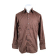 Unisex Eton - Collared shirt, size M - Brown ()