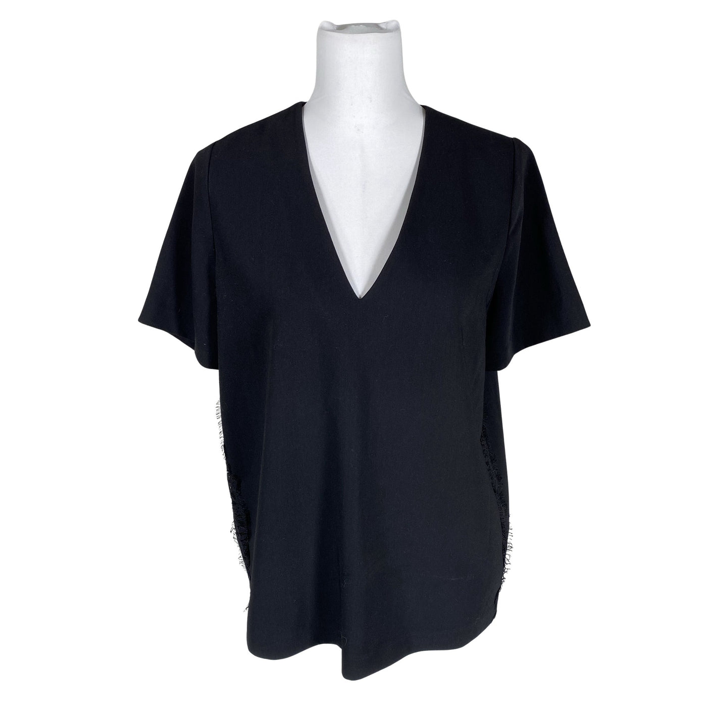 Unisex Samsoe&Samsoe - Short-sleeved blouse, size 38 - Black (1)
