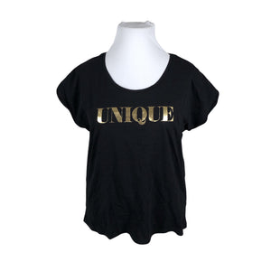 Unisex Cream - T-shirt, size 42 - Black (1)