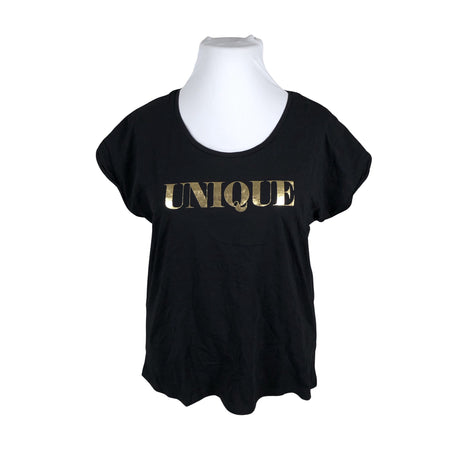 Unisex Cream - T-shirt, size 42 - Black ()