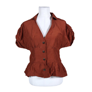 Unisex Kookai - Short-sleeved blouse, size 38 - Red (1)