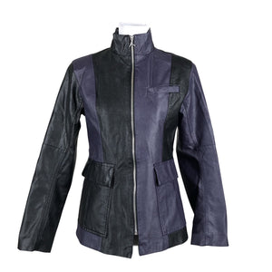 Unisex Adrian Jordan - Leather jacket, size 36 - Violet (1)