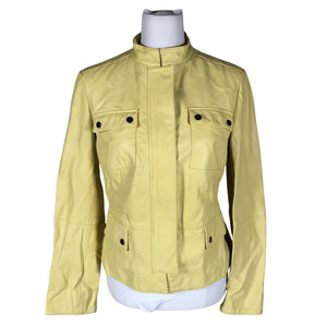 Unisex Marella - Leather jacket, size 40 - Yellow (1)