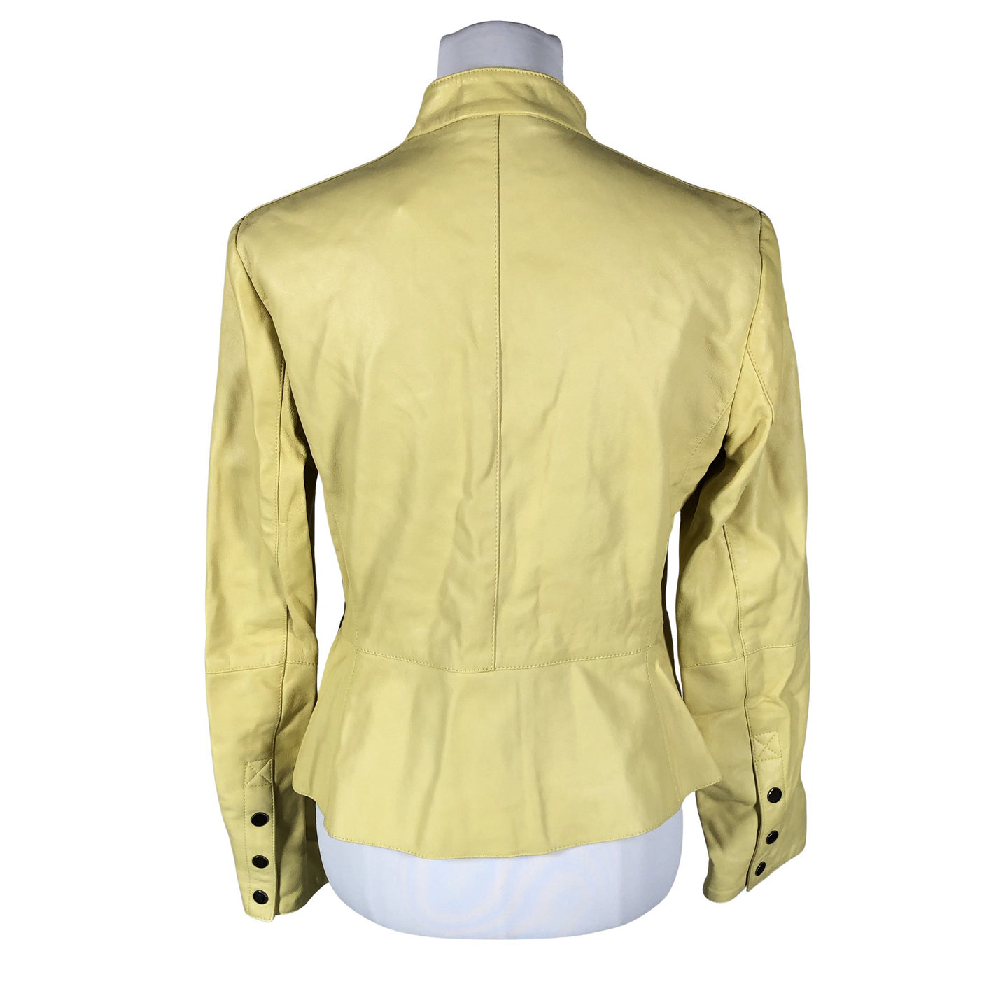 Unisex Marella - Leather jacket, size 40 - Yellow (2)