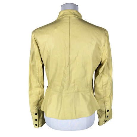 Unisex Marella - Leather jacket, size 40 - Yellow (2)