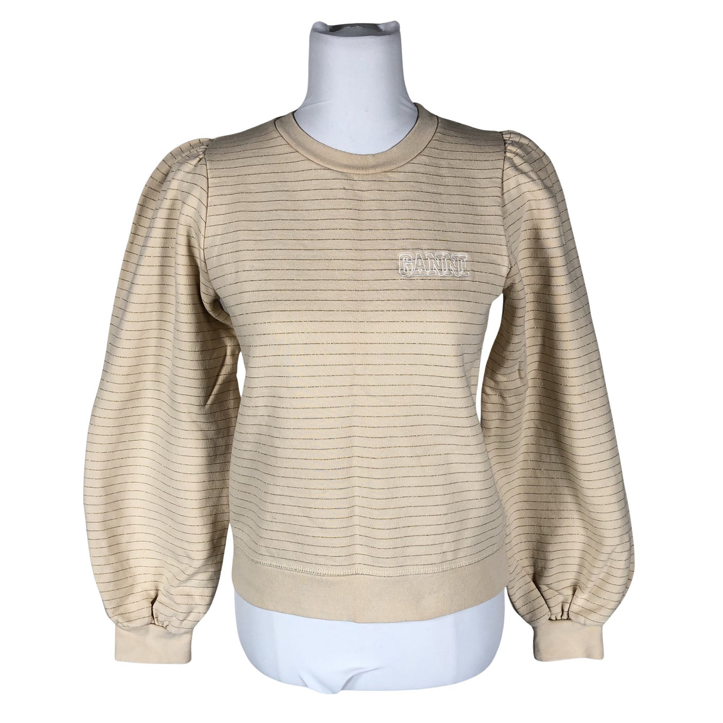 Unisex Ganni - Sweatshirt, size 36 - Beige (1)
