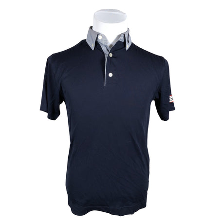 Unisex FootJoy - Sports shirt, short sleeve, size S - Blue ()