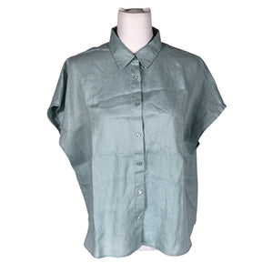 Unisex Essentials by Stockmann - Short-sleeved blouse, size 40 - Light blue (1)