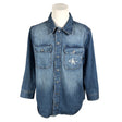 Unisex Calvin Klein Jeans - Denim shirt, size M - Blue ()