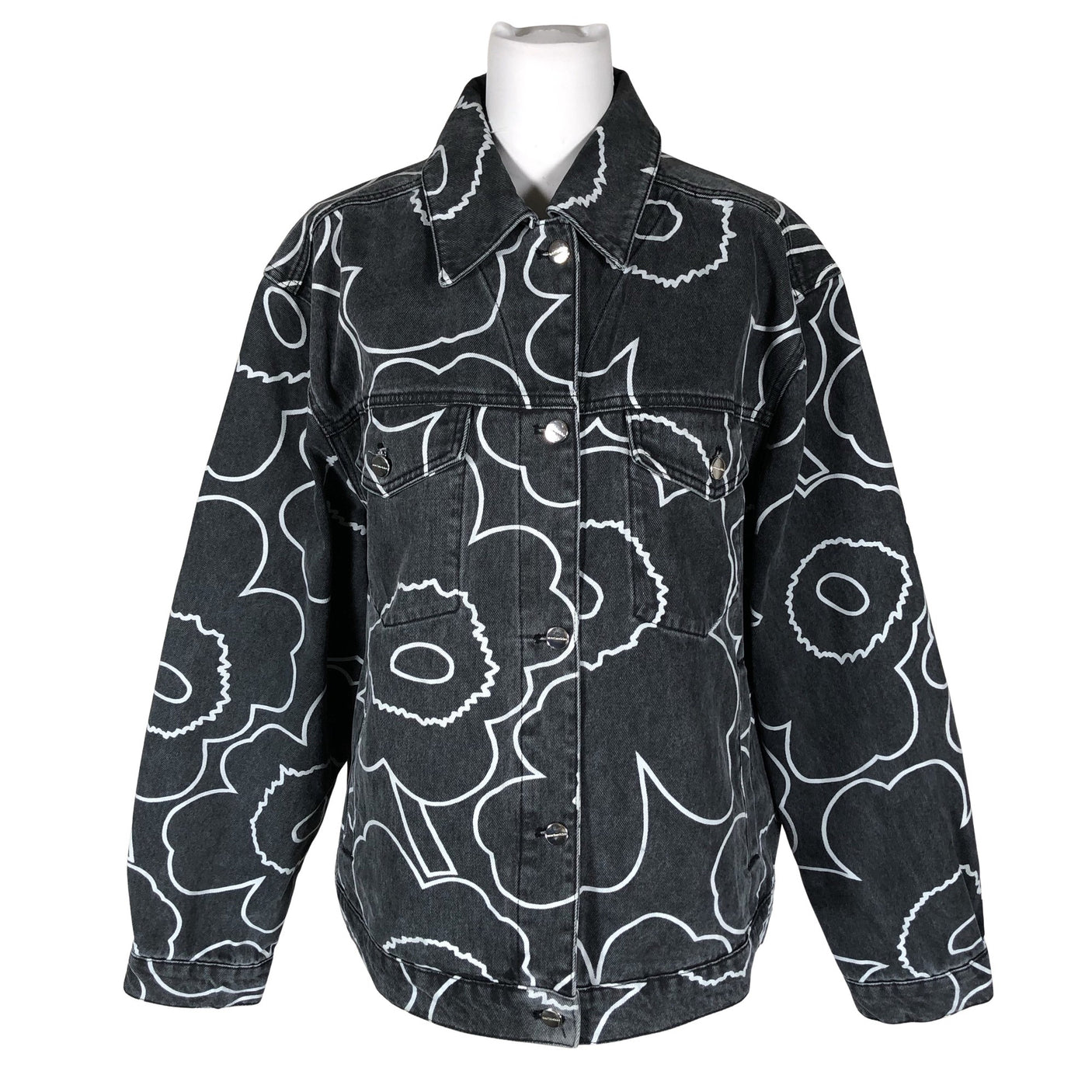 Unisex Marimekko - Denim jacket, size 40 - Gray (1)