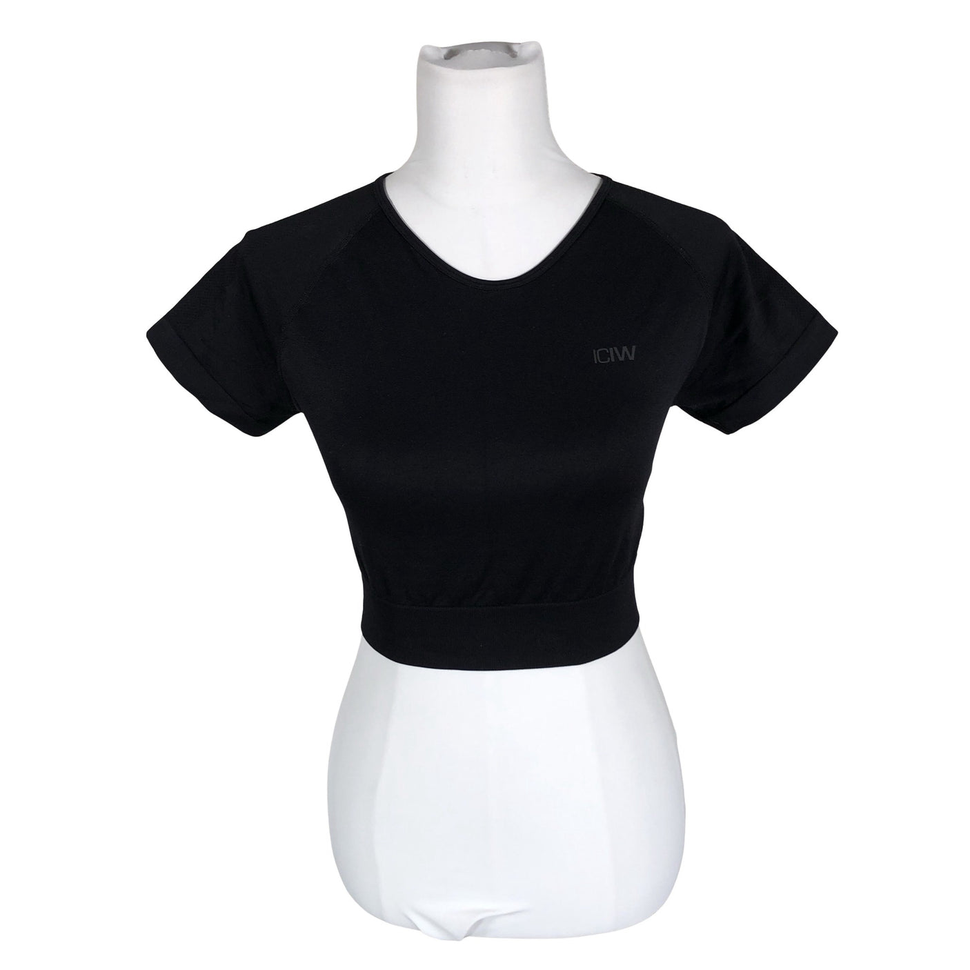 Unisex ICIW – Icaniwill - Sports shirt, short sleeve, size 38 - Black (1)