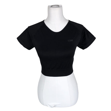 Unisex ICIW – Icaniwill - Sports shirt, short sleeve, size 38 - Black ()
