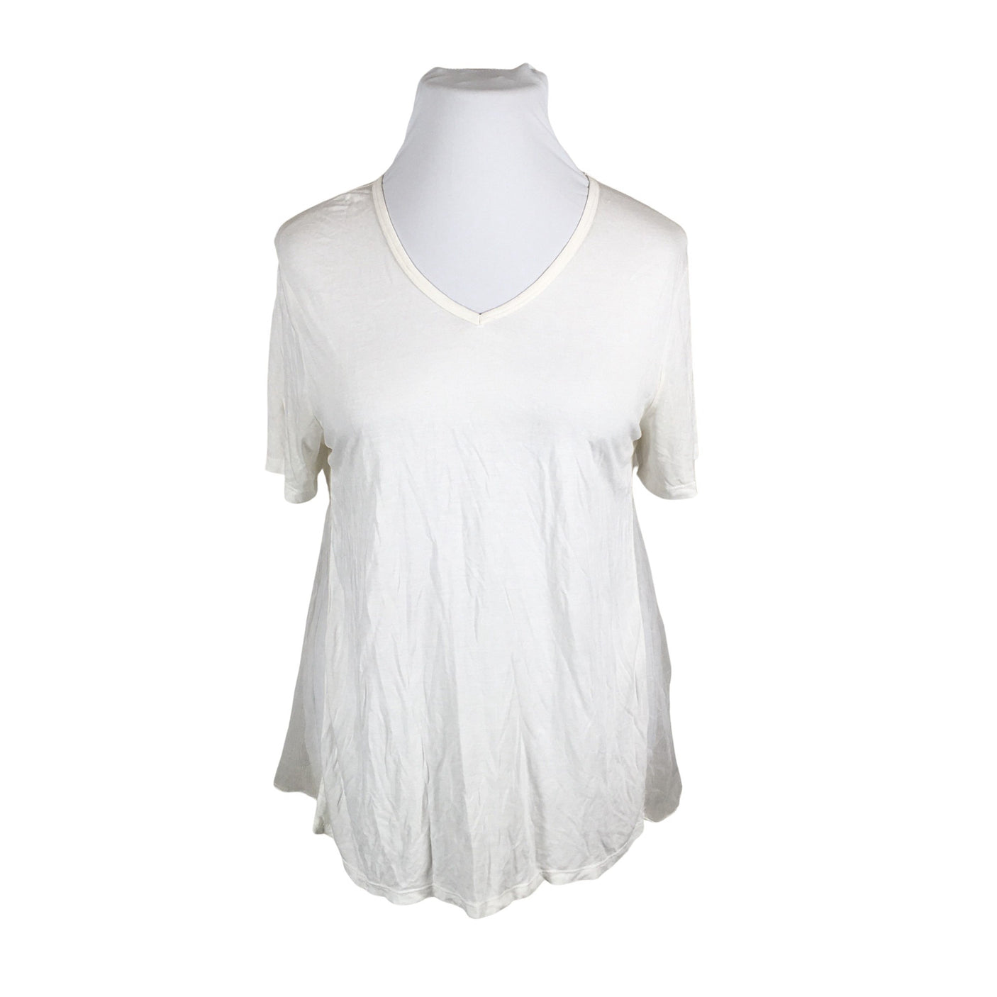 Unisex Nü - Short-sleeved blouse, size 42 - White (1)