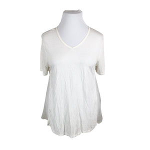 Unisex Nü - Short-sleeved blouse, size 42 - White (1)
