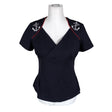 Unisex Lindy Bop - T-shirt, size 40 - Blue ()