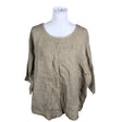 Unisex Bohemiana - Short-sleeved blouse, size Ei kokoa - Beige ()