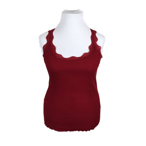 Unisex Rosemunde - Tricot tank top, size 42 - Wine red (1)