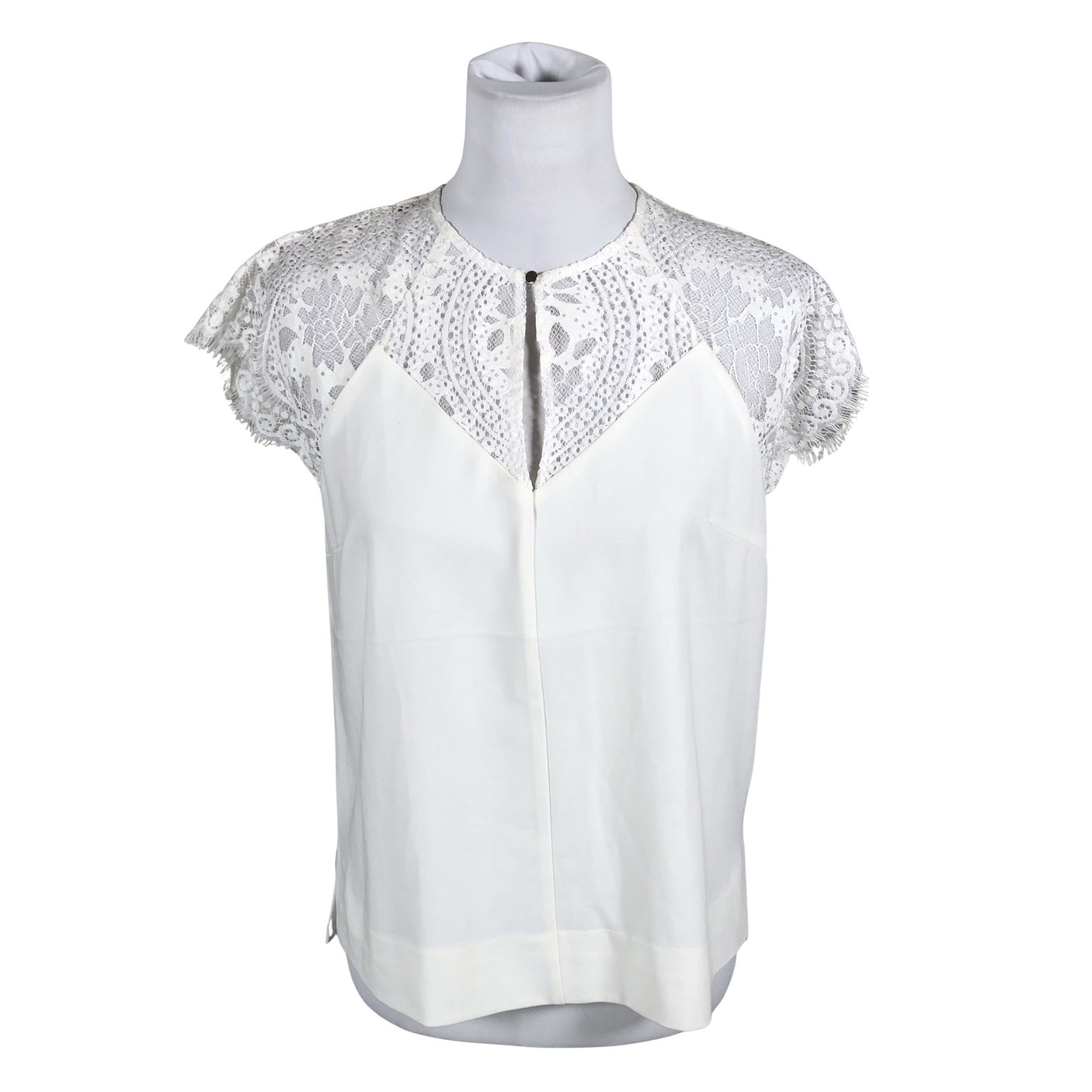 Unisex InWear - Short-sleeved blouse, size 36 - White (1)