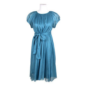 Unisex Marimekko - Schiffon dress, size 38 - Turquoise (1)