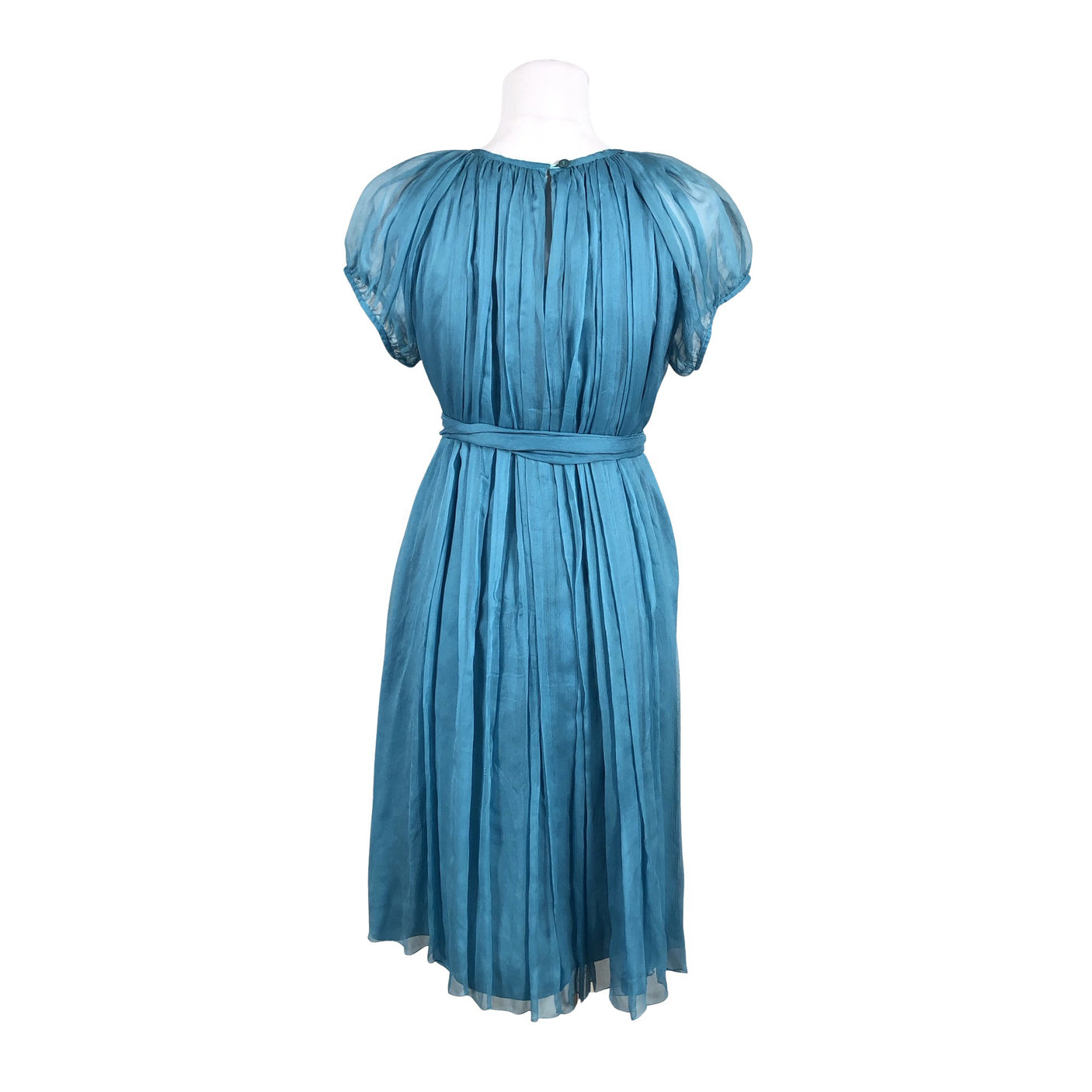 Unisex Marimekko - Schiffon dress, size 38 - Turquoise (3)