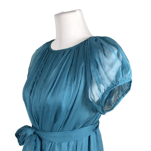 Unisex Marimekko - Schiffon dress, size 38 - Turquoise (2)