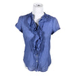 Unisex S.T.I - Short-sleeved blouse, size 36 - Blue ()
