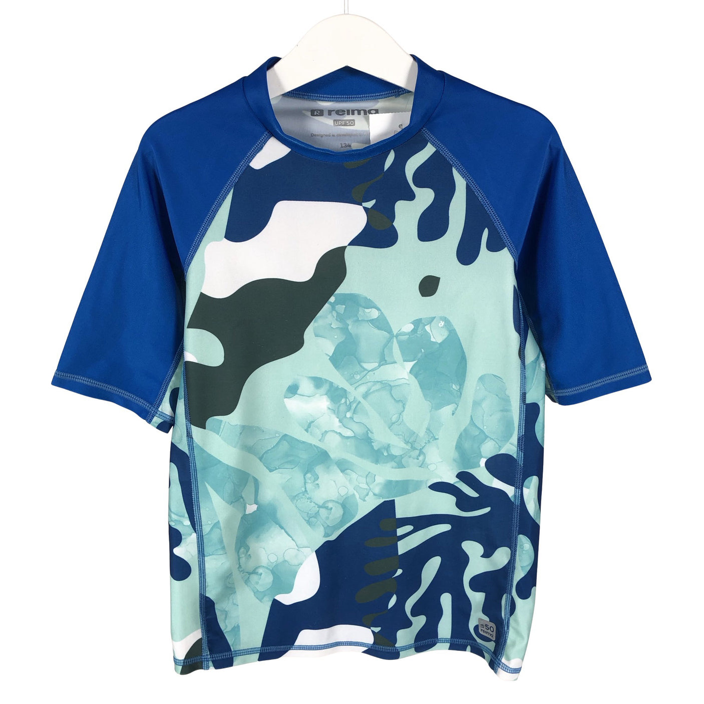 Unisex Reima - Swim shirt, size 128 - 134 - Blue (1)
